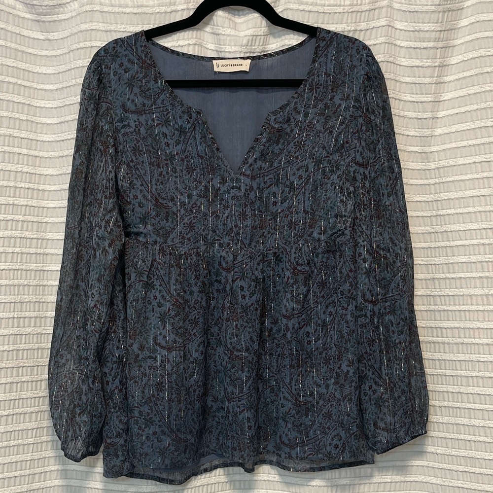 Lucky Brand Peasant blouse - Picture 2 of 8